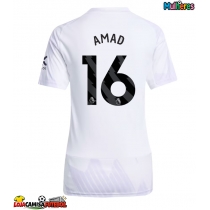 Camisa de Futebol Manchester United Amad Diallo #16 Equipamento Secundário Mulheres 2025-26 Manga Curta